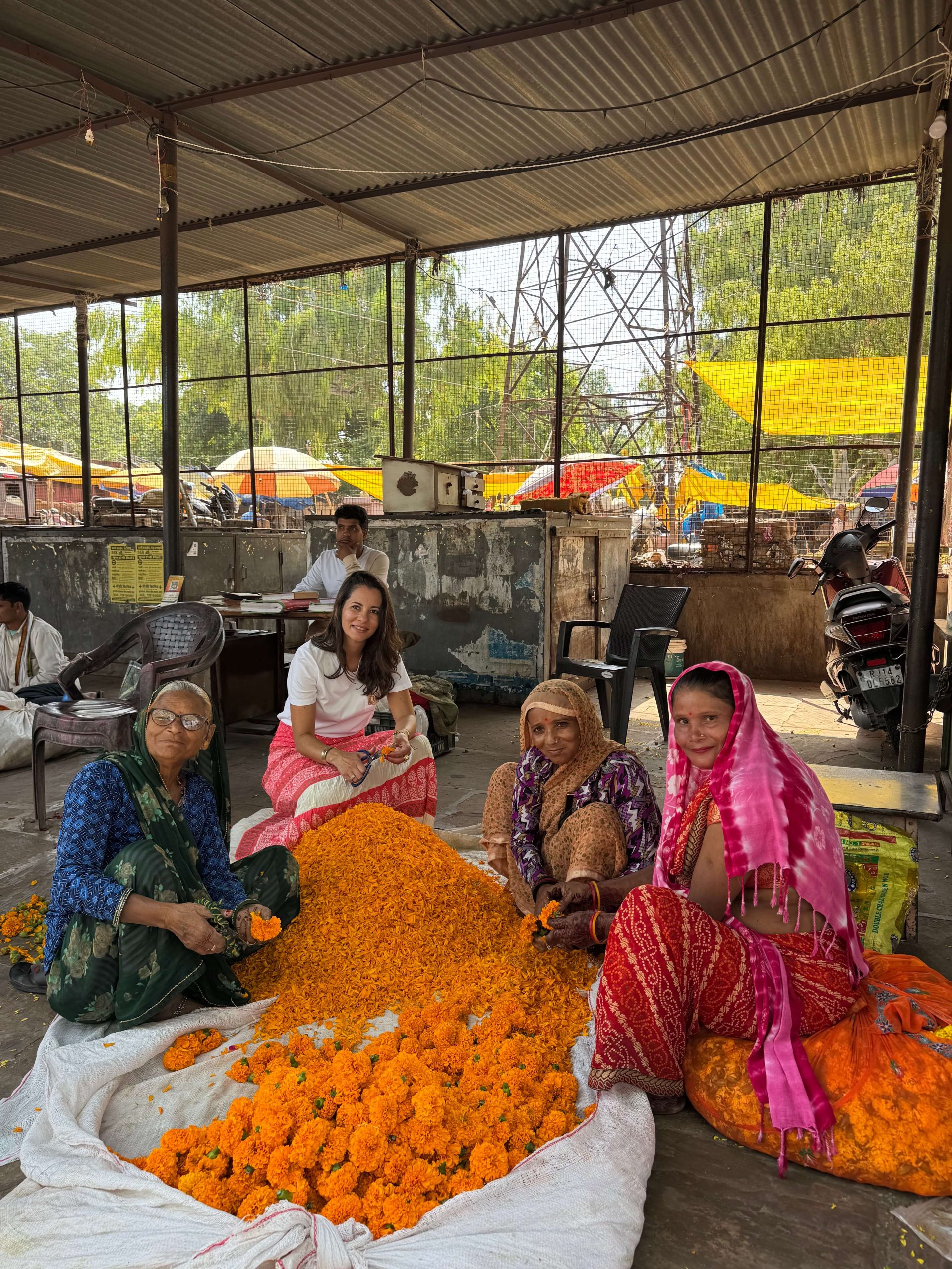 mercado de las flores Delhi
